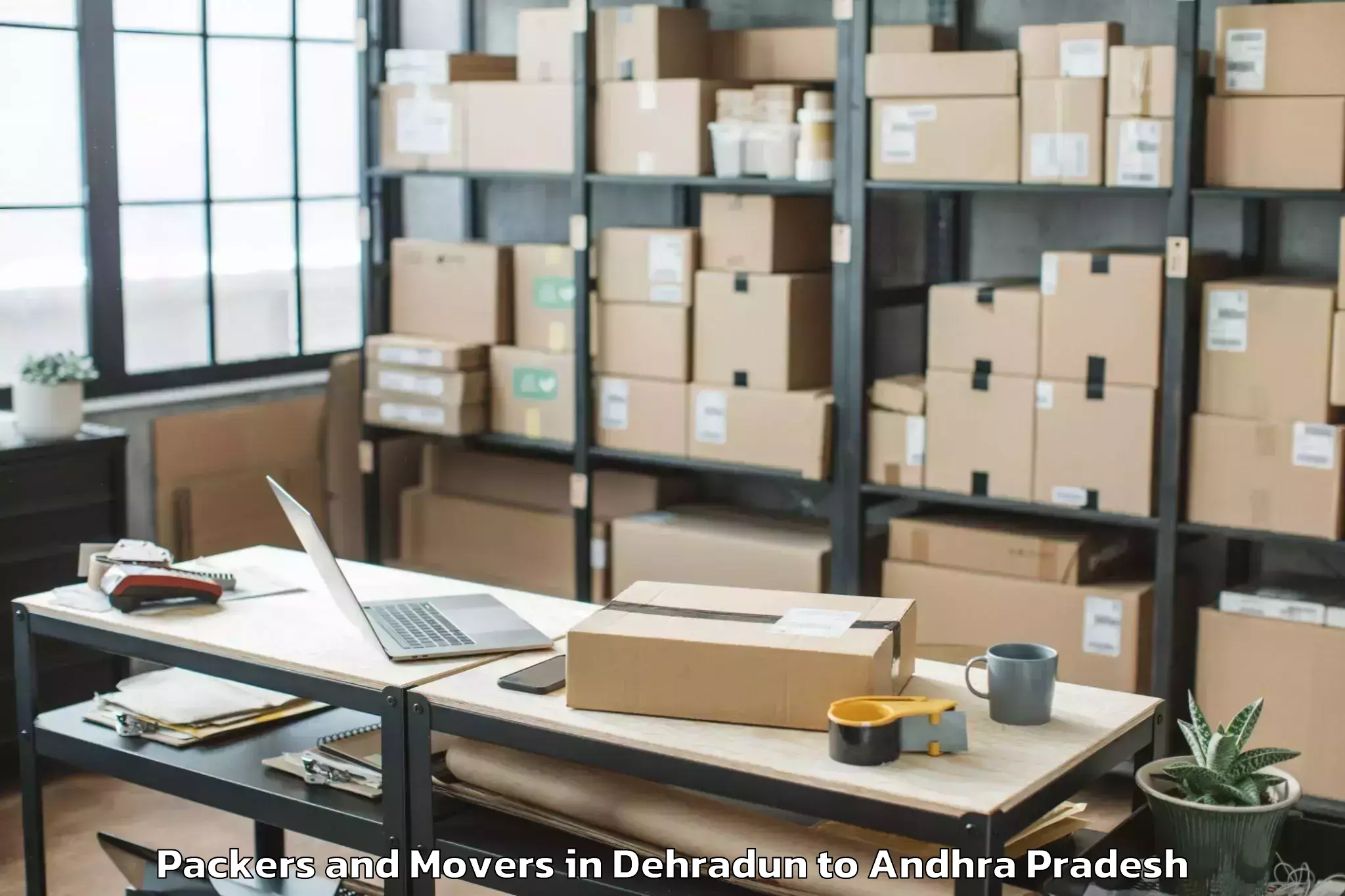 Affordable Dehradun to Duvvur Packers And Movers